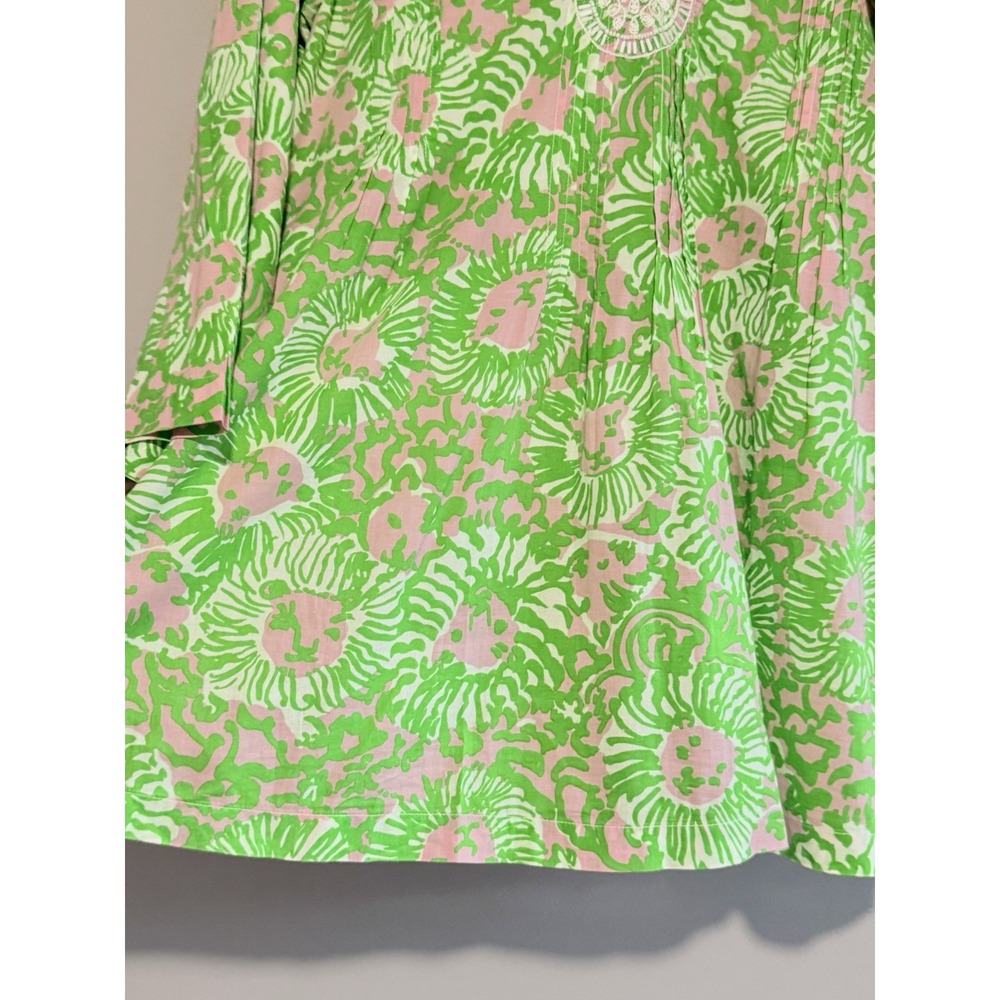 Lilly Pulitzer Sarasota Beaded Pintuck Tunic Top Large Resort Vacation Beach - Picture 4 of 16